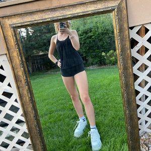 black and camo lulu tank